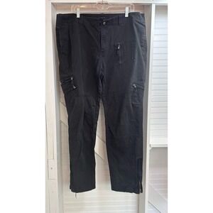 Free Knight Cargo Pants Men's 38 black tactical jeans Thrashed Y2K Skater grunge